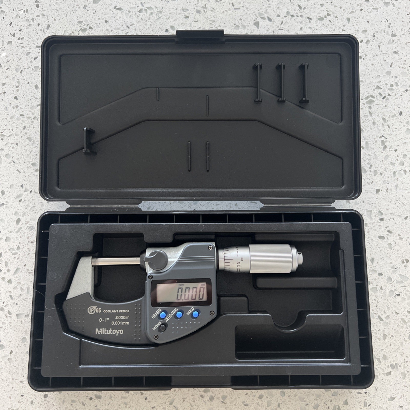 Mitutoyo 1-2" 25.4-50.8mm Coolant Proof IP65 Electronic Digimatic Micrometer
