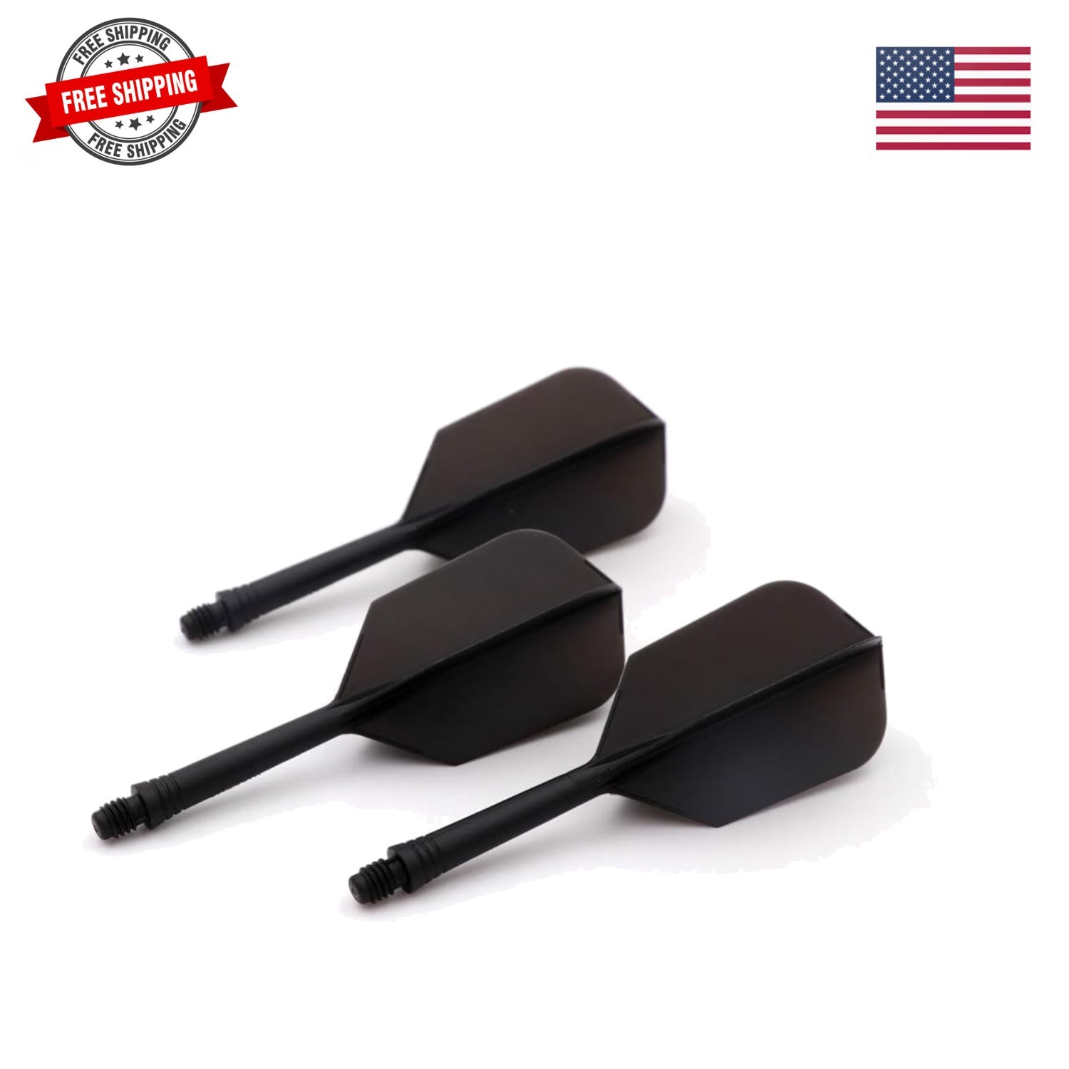 ROST Integrated Dart Shaft and Flights Medium,Slim Shape,Set of 3
