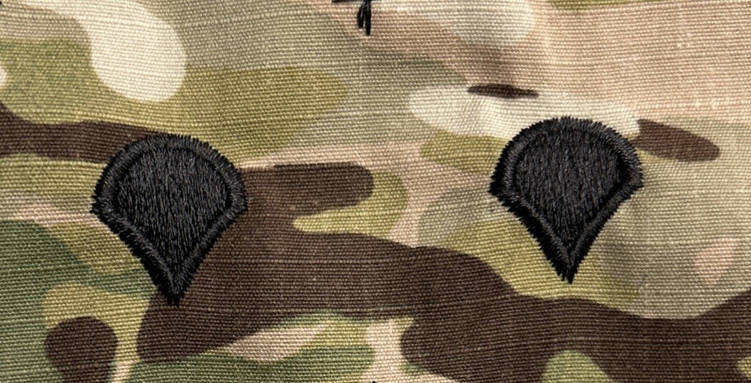 US Army SPC/E4 Cap Rank (2) OCP Sew-On Pair Specialist