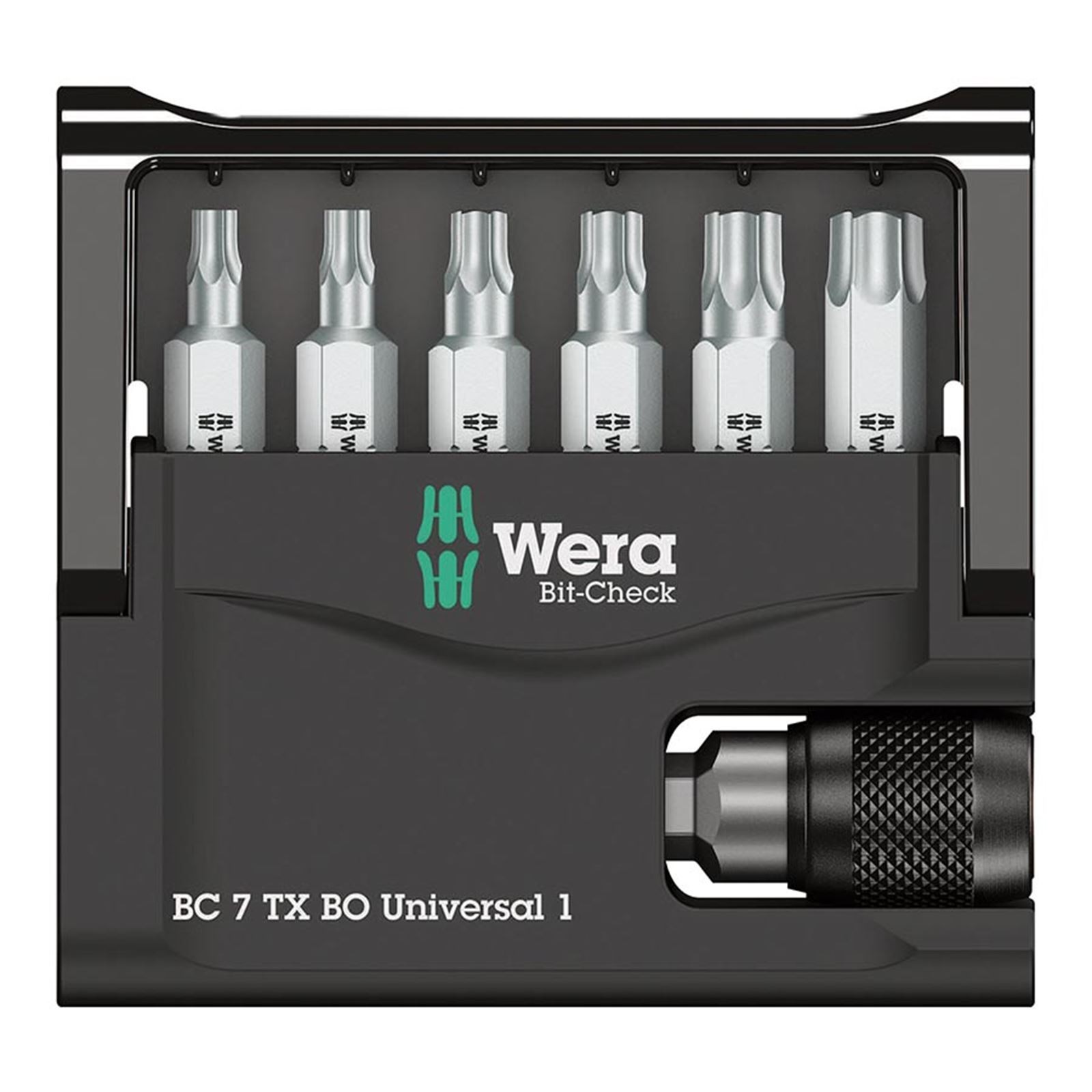 Wera Bit-Check 7 : Torx BO - 1/4'' Hex 05056158001