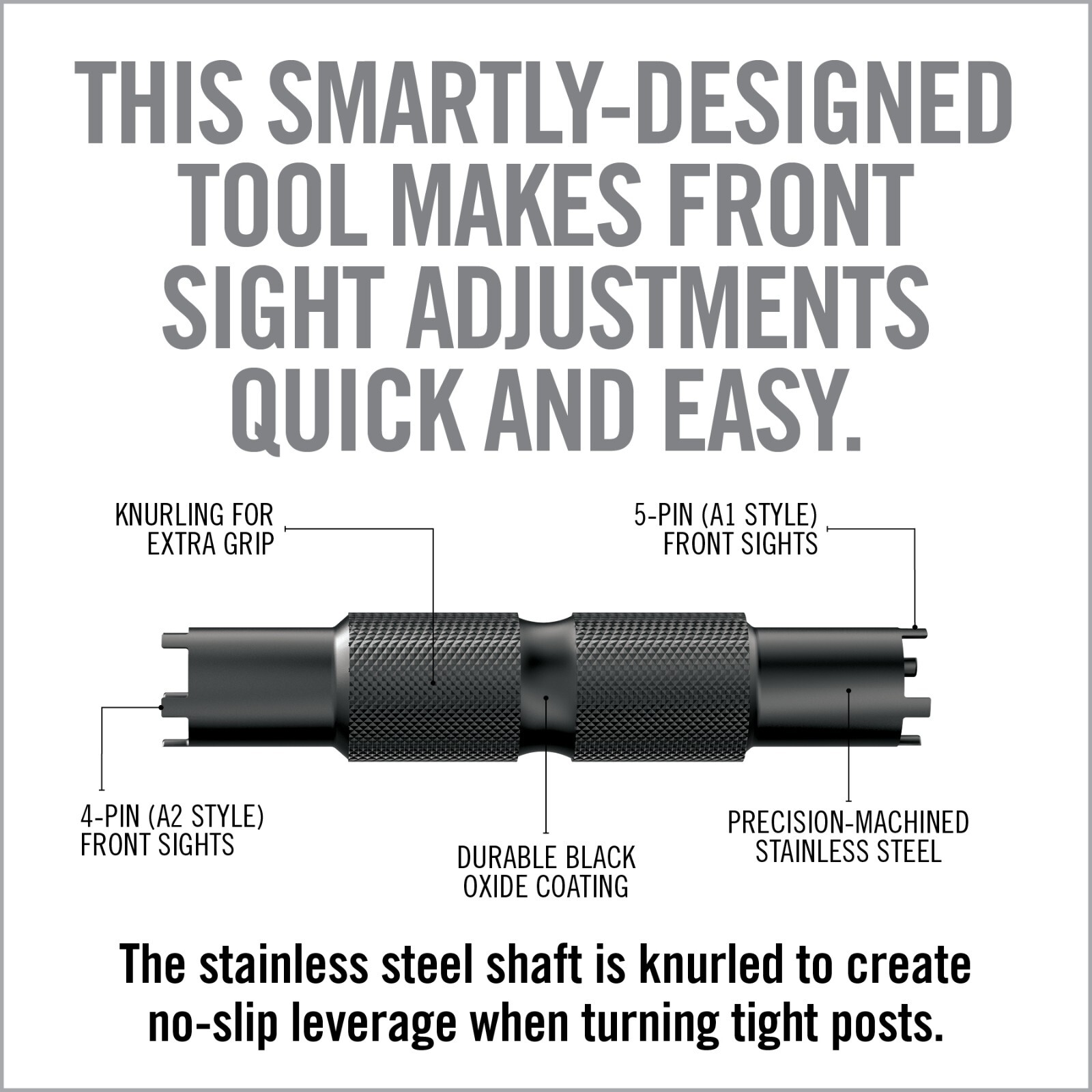Real Avid Front Sight Adjuster for A1 and A2 Type Front Sights