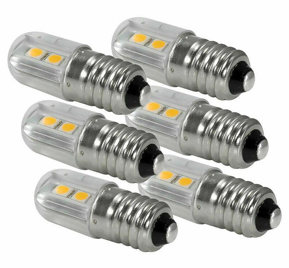 6X Warm 3000K 6.3 to 8VAC/DC LED Bulb E10 Screw Base Socket 1W Vintage Hi-FI 6pc