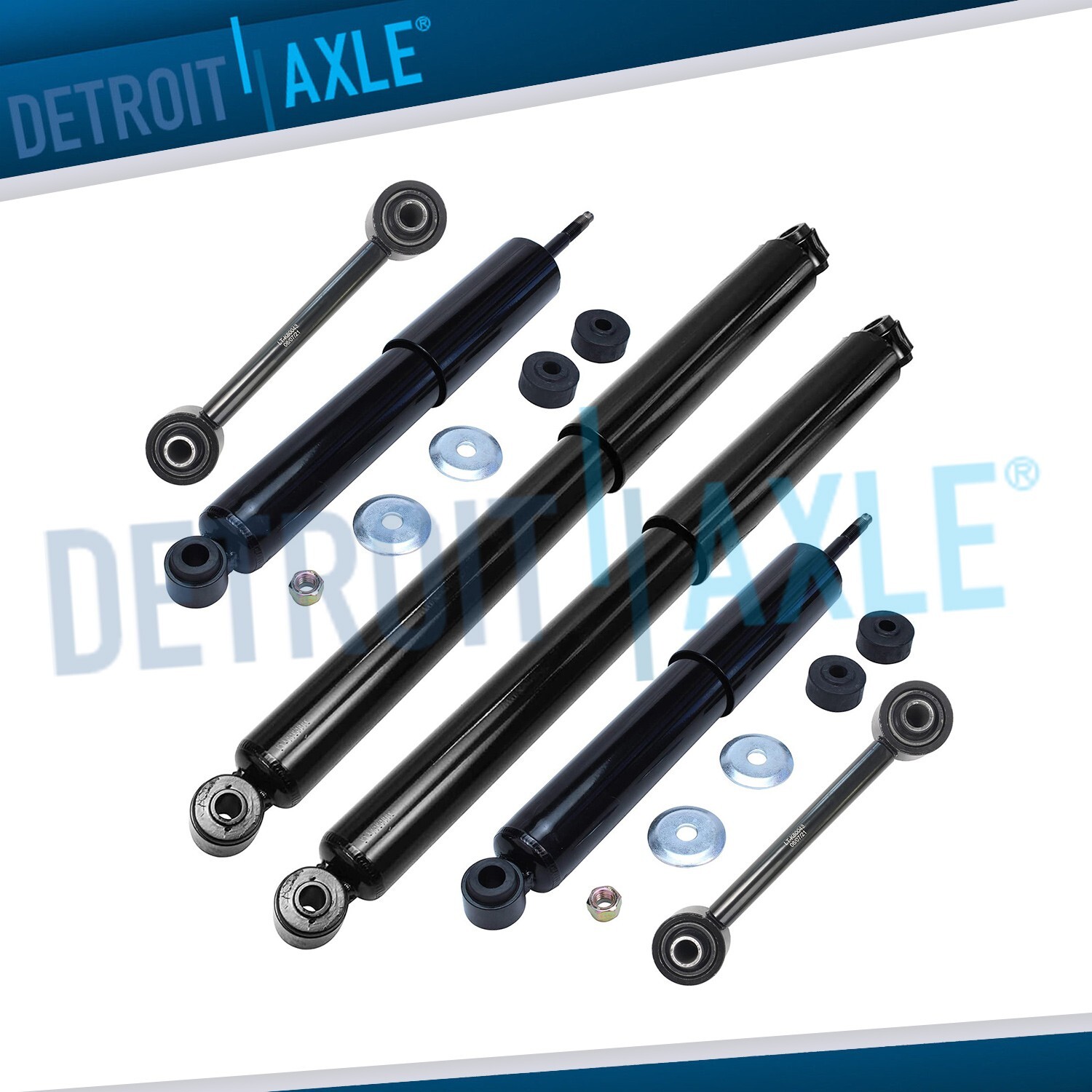 2WD Front Rear Shock Absorbers Sway Bar End Links Kit for Ford F-350 Super Duty