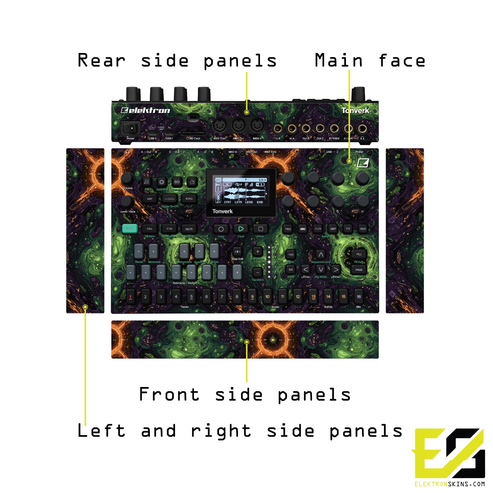 Elektron Tonverk Skin / Alien Nebula