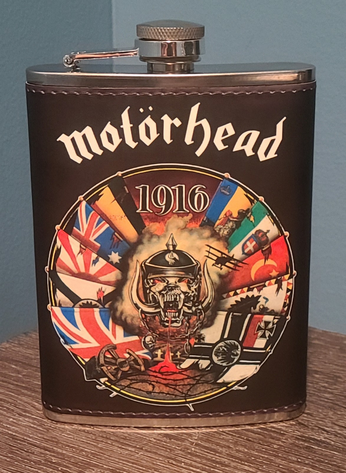 Iron Maiden: Can I Play With Madness 8 oz flask custom made NEW