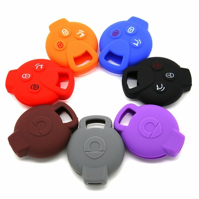 Silicone Remote Key Fob Case Cover For Mercedes Benz Smart Fortwo K Roadster