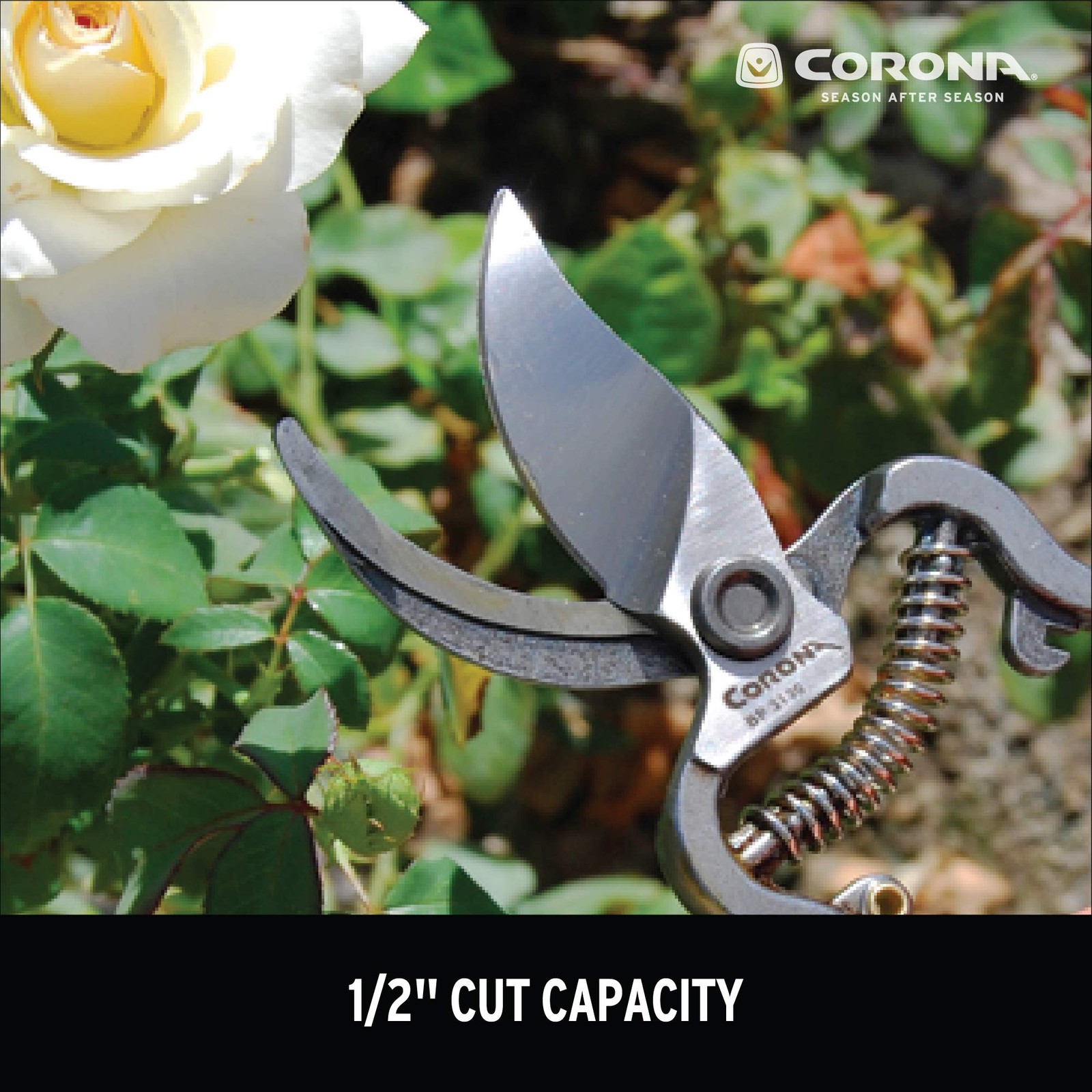 Corona Tools ClassicCUT Forged Bypass Hand Pruner – 1/2-inch Cut, Red