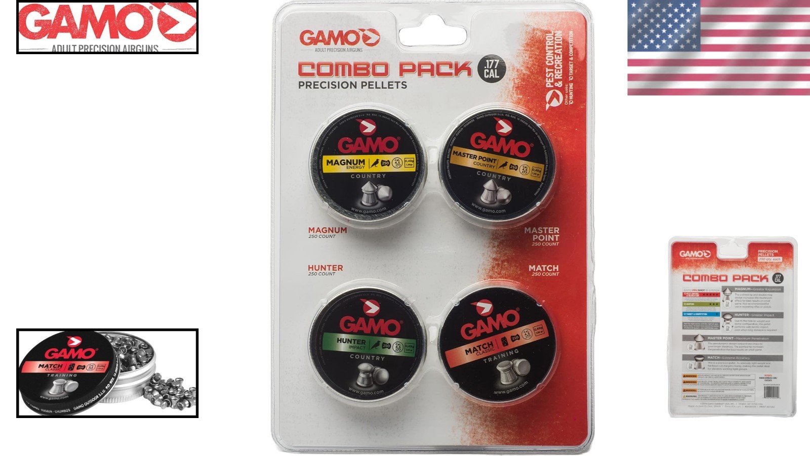 Pellets Flat Nose, 177 Caliber, Flat Head, Precision