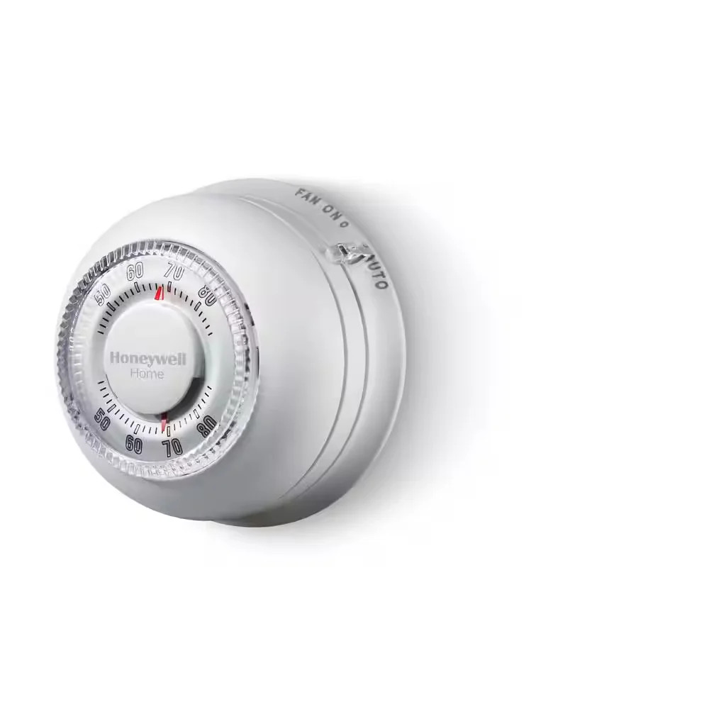 Round Non-Programmable Thermostat 1H/1C Single Stage Heat Cool Control