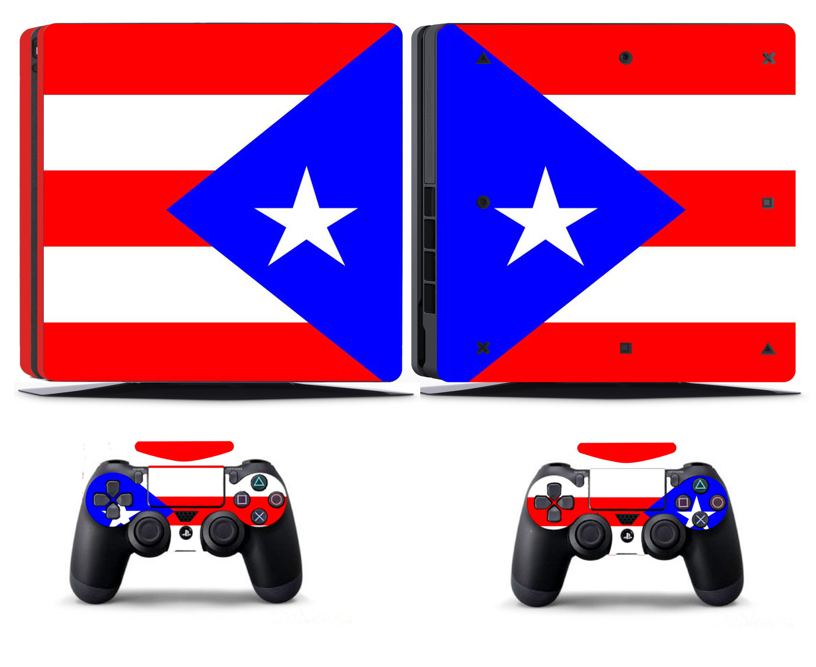 Flag 266 Vinly Skin Sticker Cover for Sony PS4 Slim PlayStation 4 SLIM