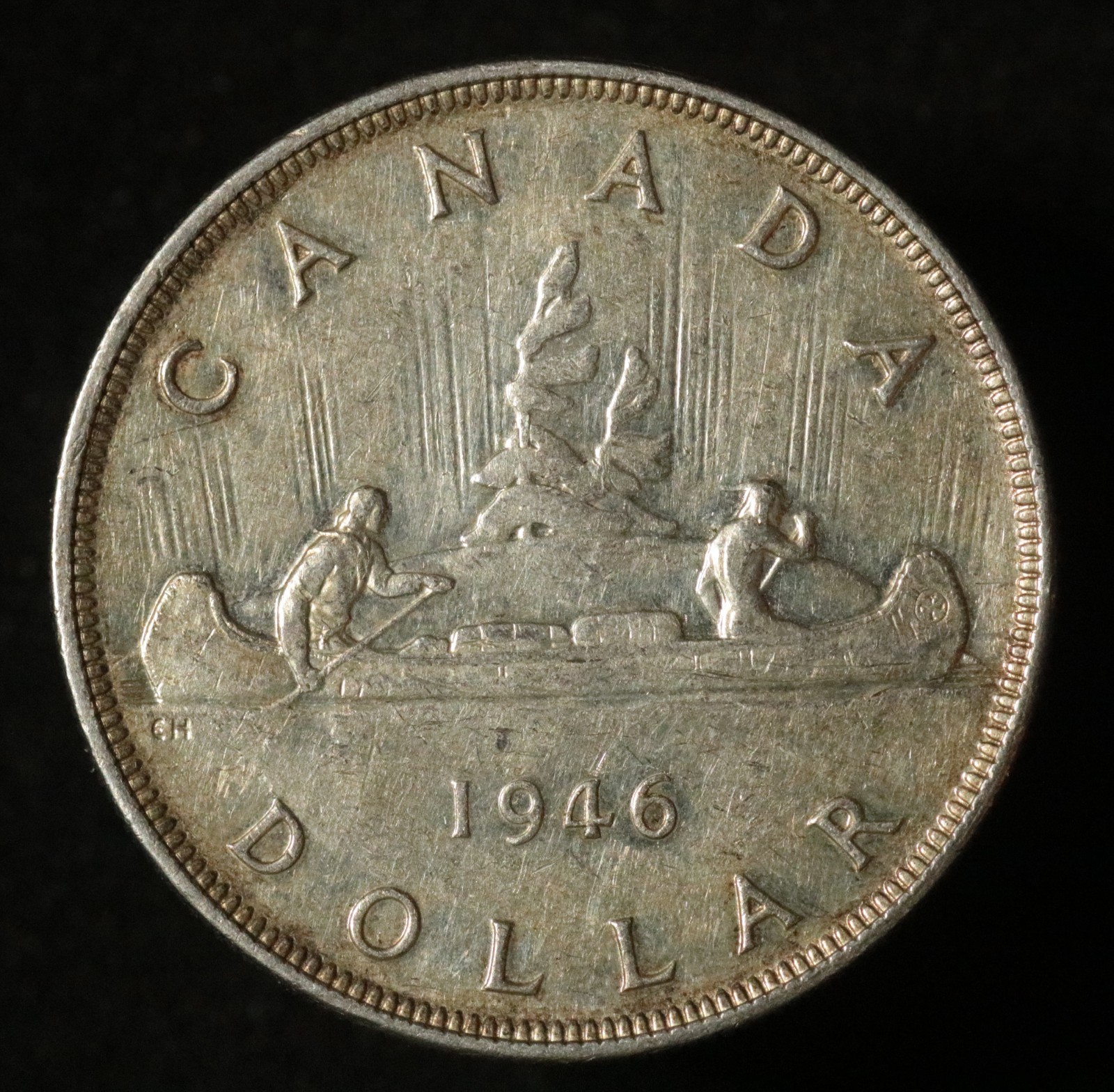 Canada 1946 Dollar - Silver - SWL - George VI - Semi Key Date