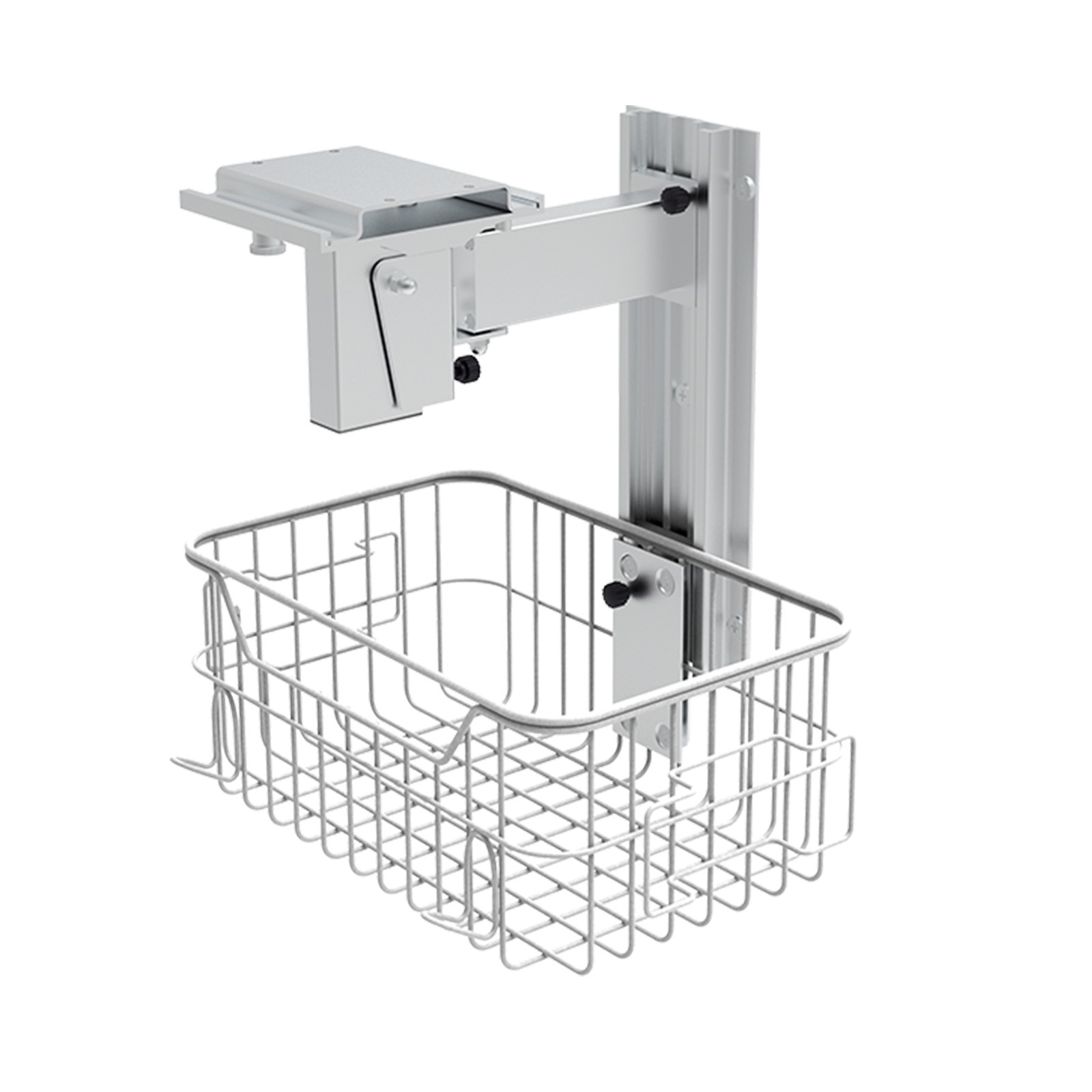 Medical Wall-mounted Stand with basket for Patient Monitor WS-A102/WS-A104 New