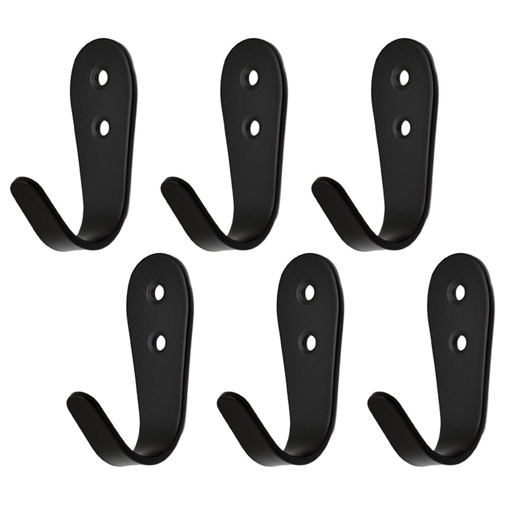 4pcs Coat Single Hook Hardware Tool Duty Solid Stainless Steel