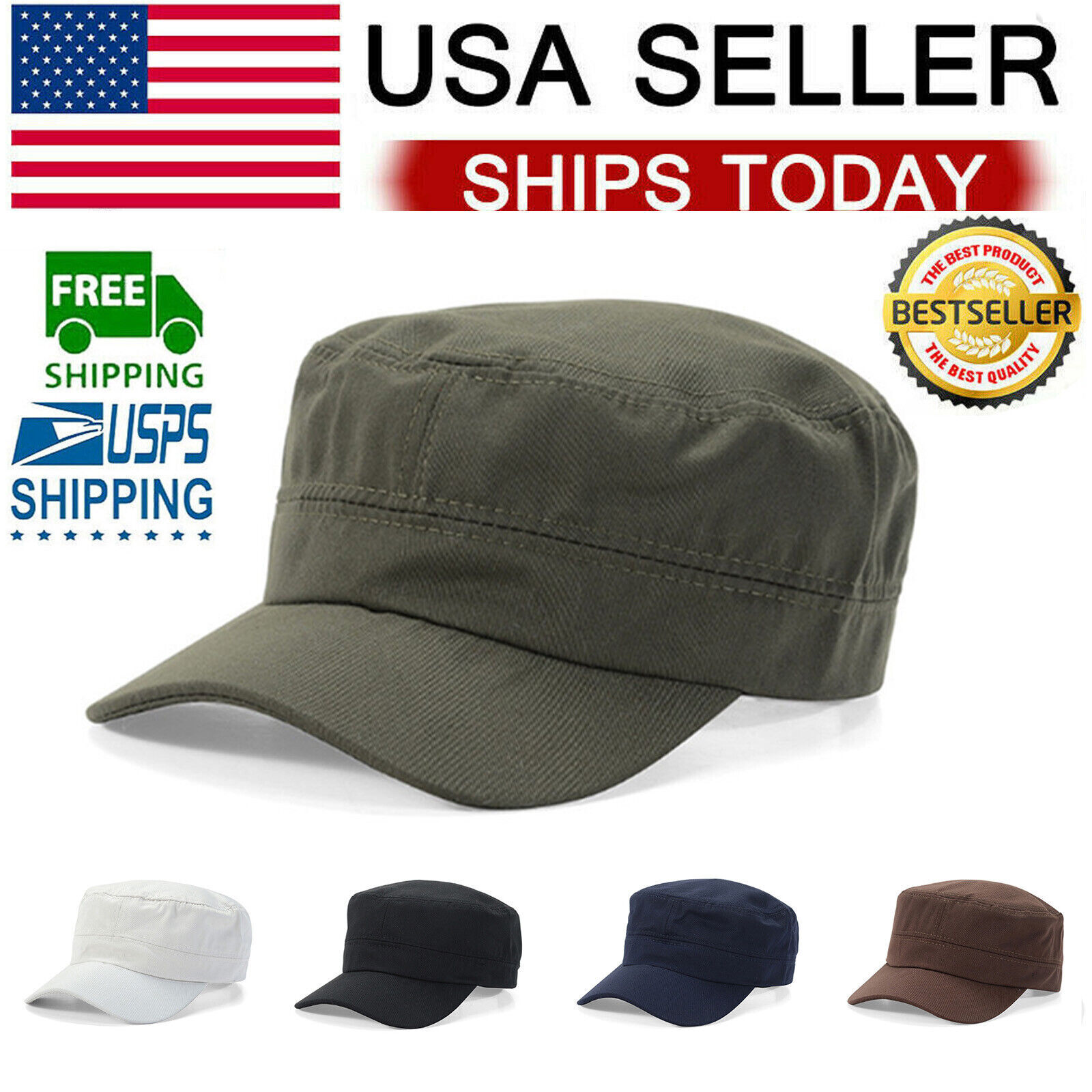 Army Cadet Military Patrol Cap Castro Hat Men Women Golf Driving Summer Baseball