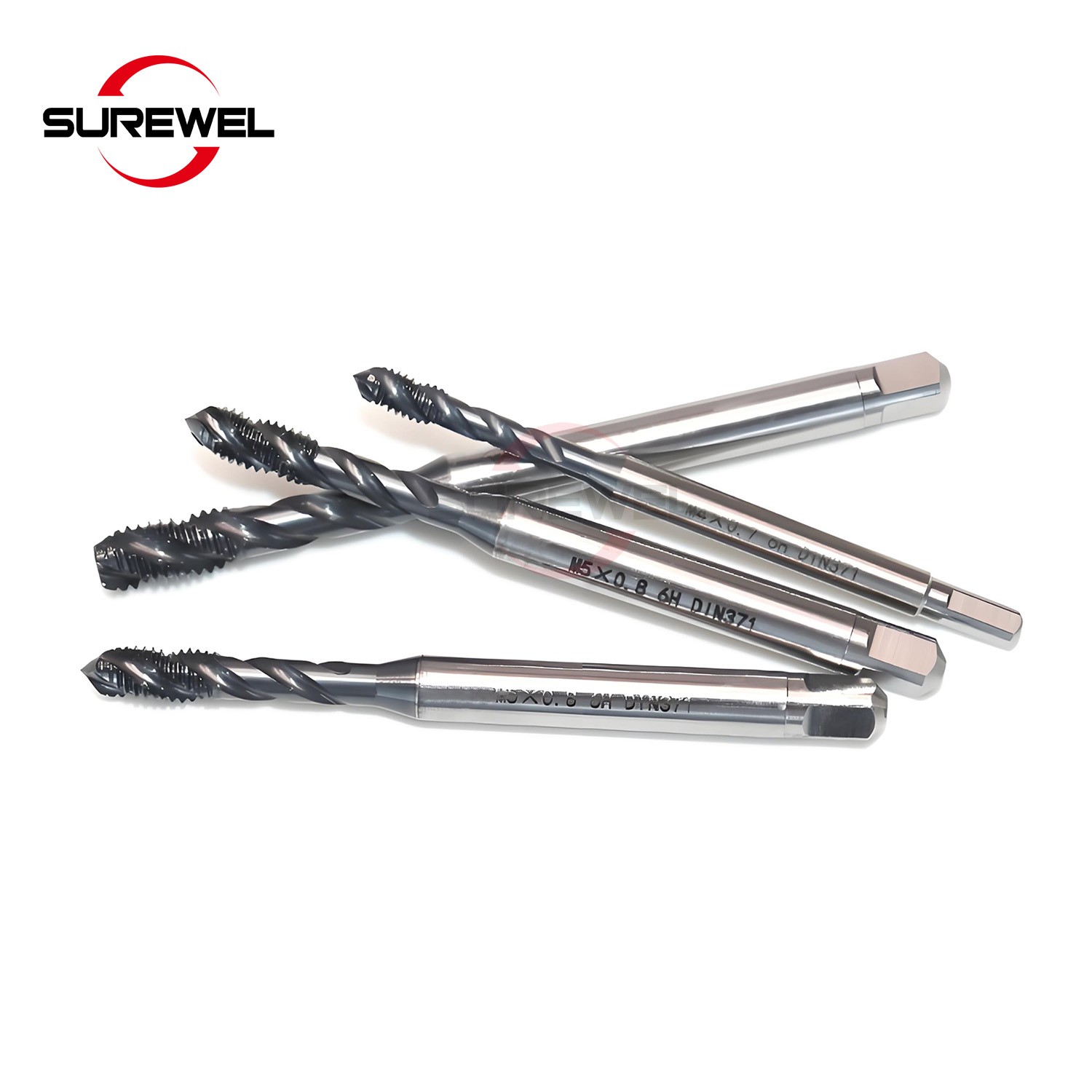 1PCS HSSE Spiral Fluted Taps Drill Set Threading Tools for Machine Metal M3-M18