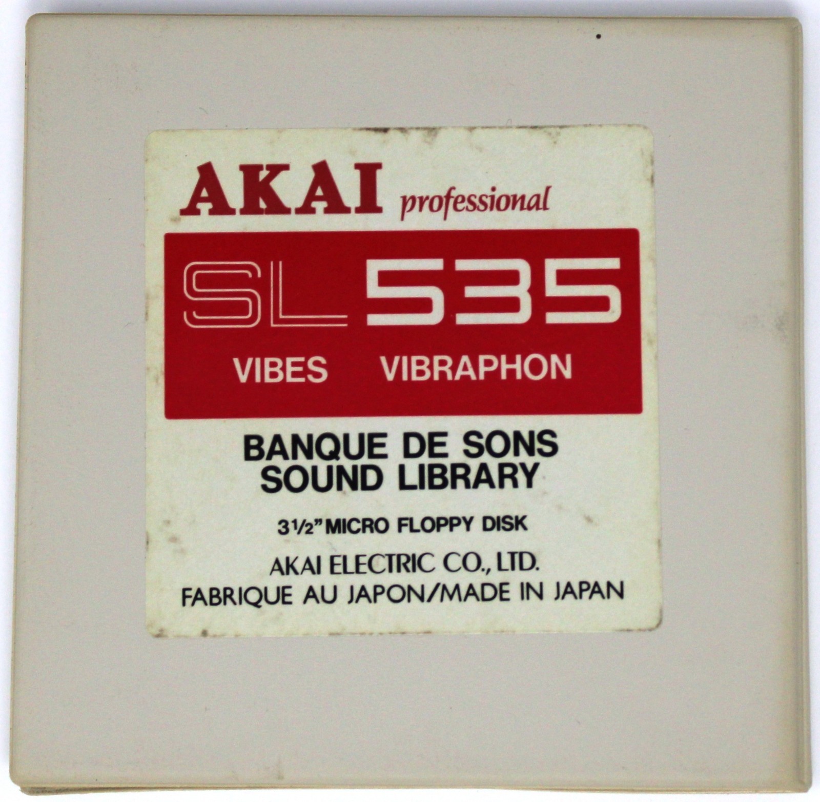 Akai SL535 Vibes Vibraphon S900 Format Floppy Disk Banque De Sons