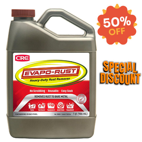 Heavy-Duty Rust Remover Reusable Acid-Free Non-Corrosive - 32 oz