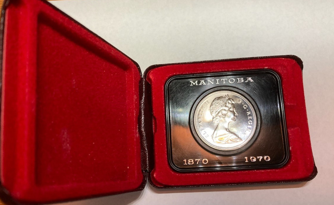 Canadian Dollar - Manitoba 1870 - 1970 Beautiful Proof Like coin and holder
