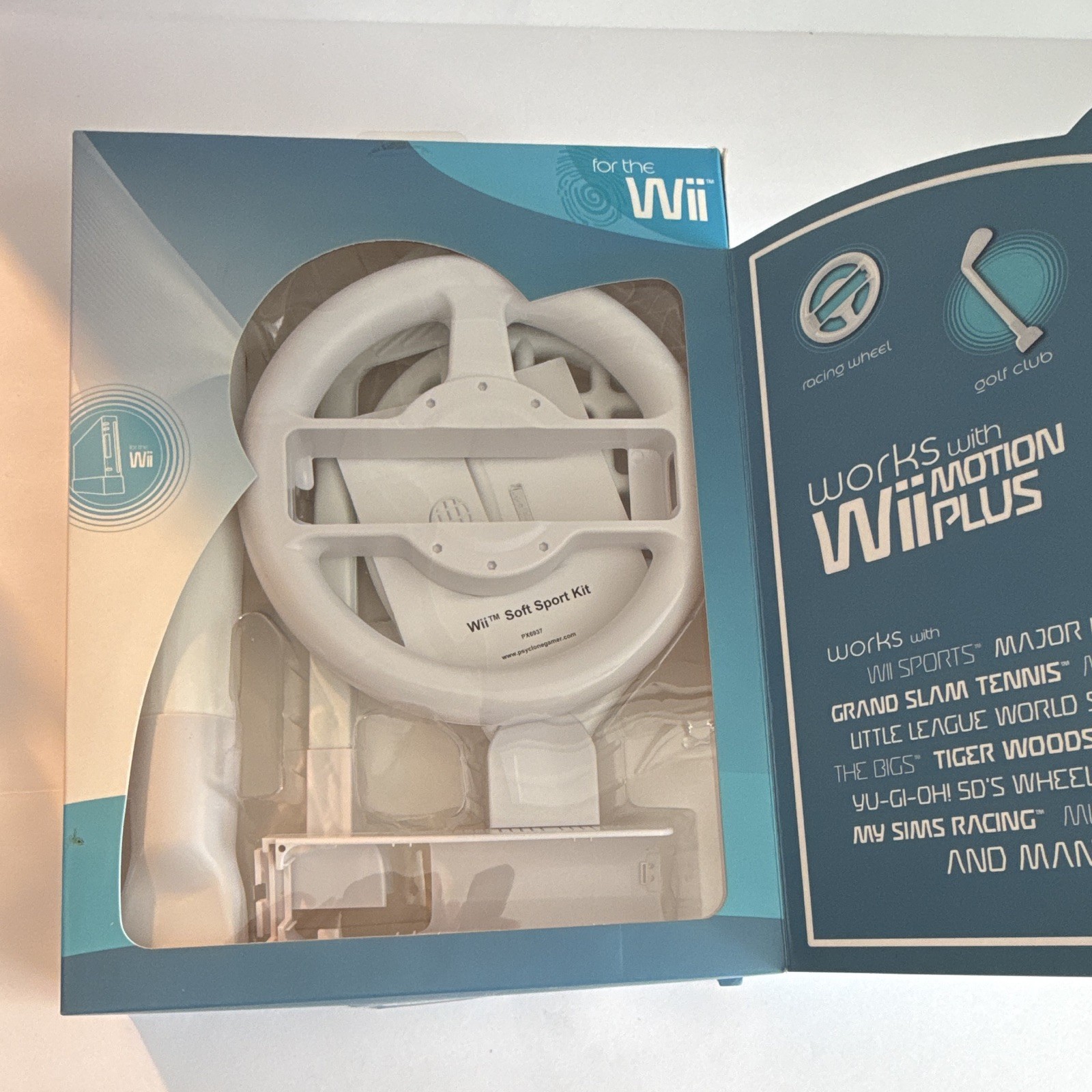 Wii Sports Pack Wii Bundle Racing Wheel Golf Club Tennis Racket