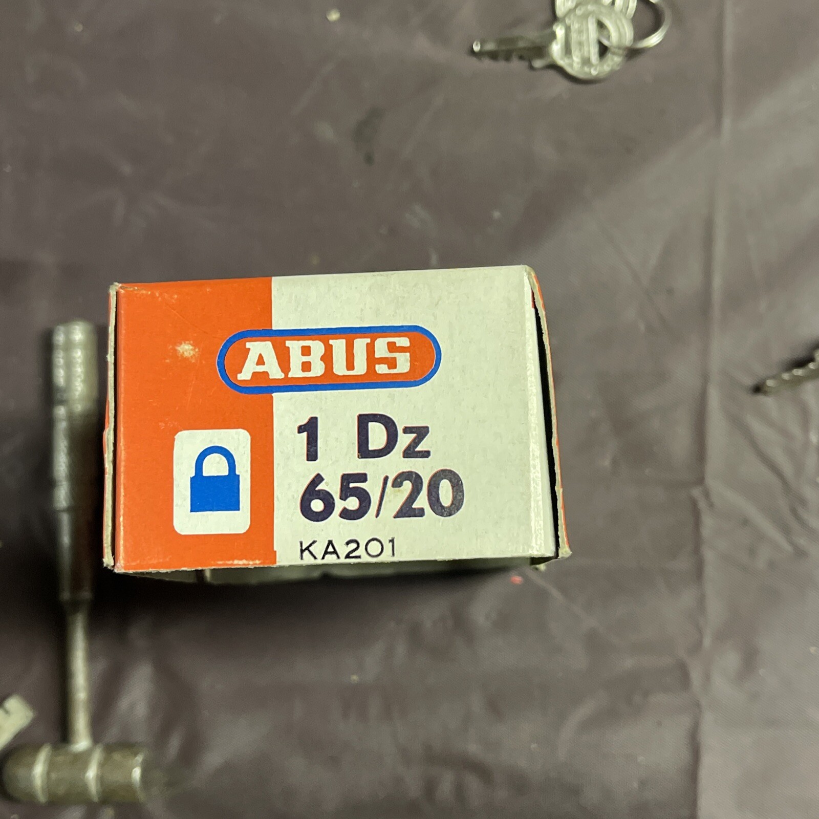 ABUS Mechanical Replacement 201 Keys For 65/20 20 mm Brass Padlock New