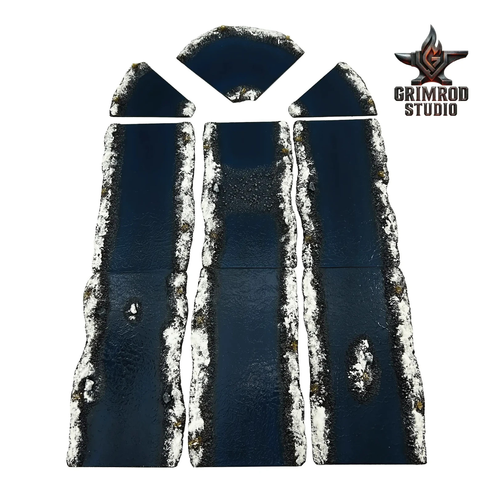 Frozen River Terrain for 28mm / 32mm Miniatures Historical Tabletop Wargaming