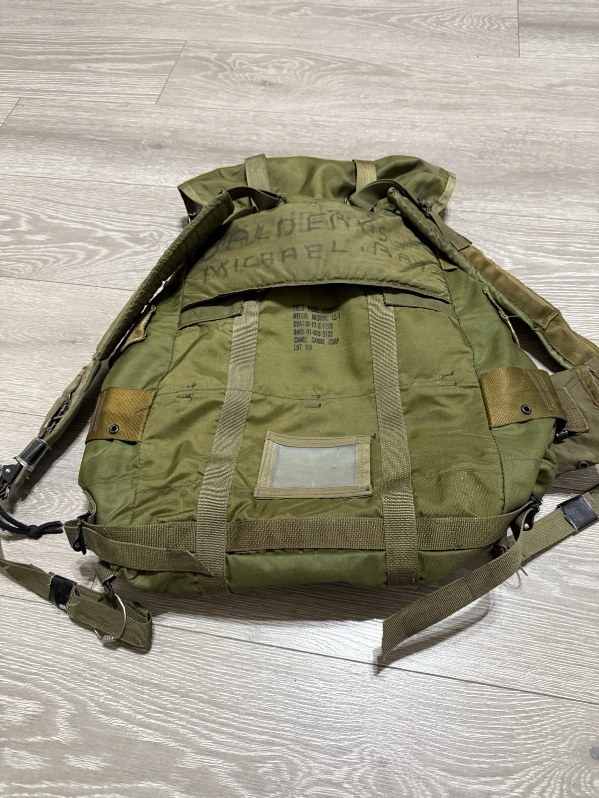 Vintage US Military Nylon Field Pack Combat Backpack LC-1 NO FRAME