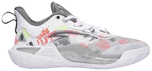 Anita Kai1 Speed "Bag Work" Kids' Basketball Sneakers - White/Grey/Black