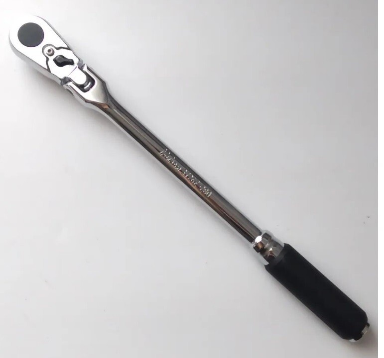 KOKEN Z-EAL 3/8" FLEXIBLE HEAD LONG RATCHET HANDLE (280mm) 3726Z-280