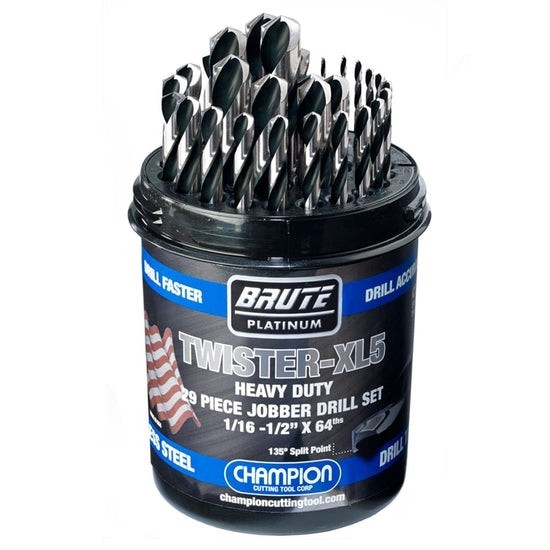CHAMPION 29PC XL5 BRUTE DRILL BITS SET