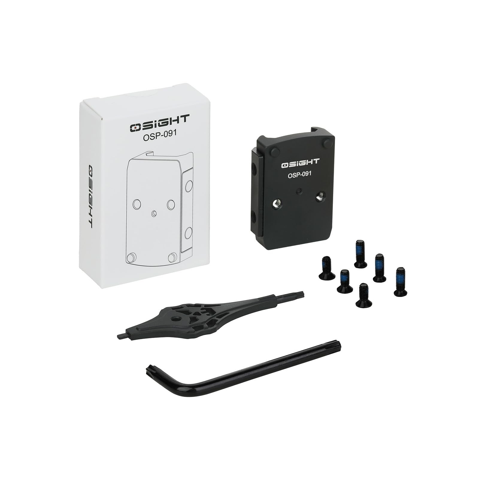 OSIGHT OSP-091 Low Profile Picatinny Mount for Osight X, RMR/407C/507C Black