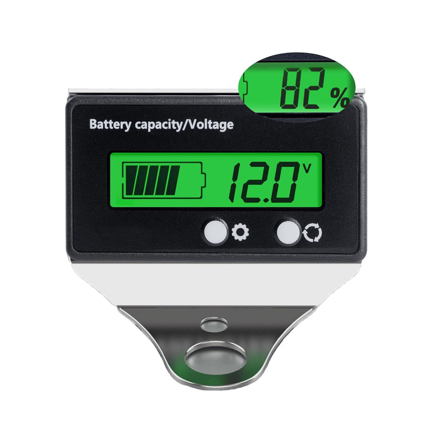Battery Monitor with Bracket DC 12V 24V 36V 48V 60V 72V 84V Car Motorcycle Golf