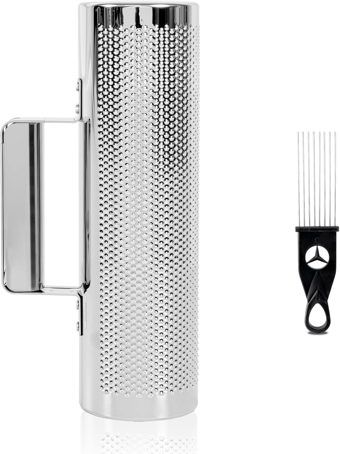 Guiro Instrument Stainless Steel Guiro 10" 3" Professional Metal Shaker with Scr