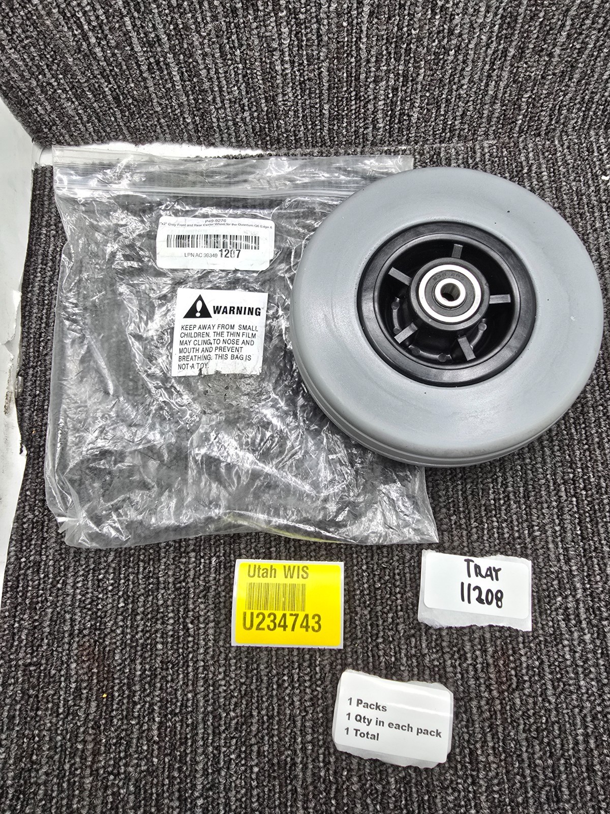 6"x 2" Caster Wheels For Quantum Q6 Edge