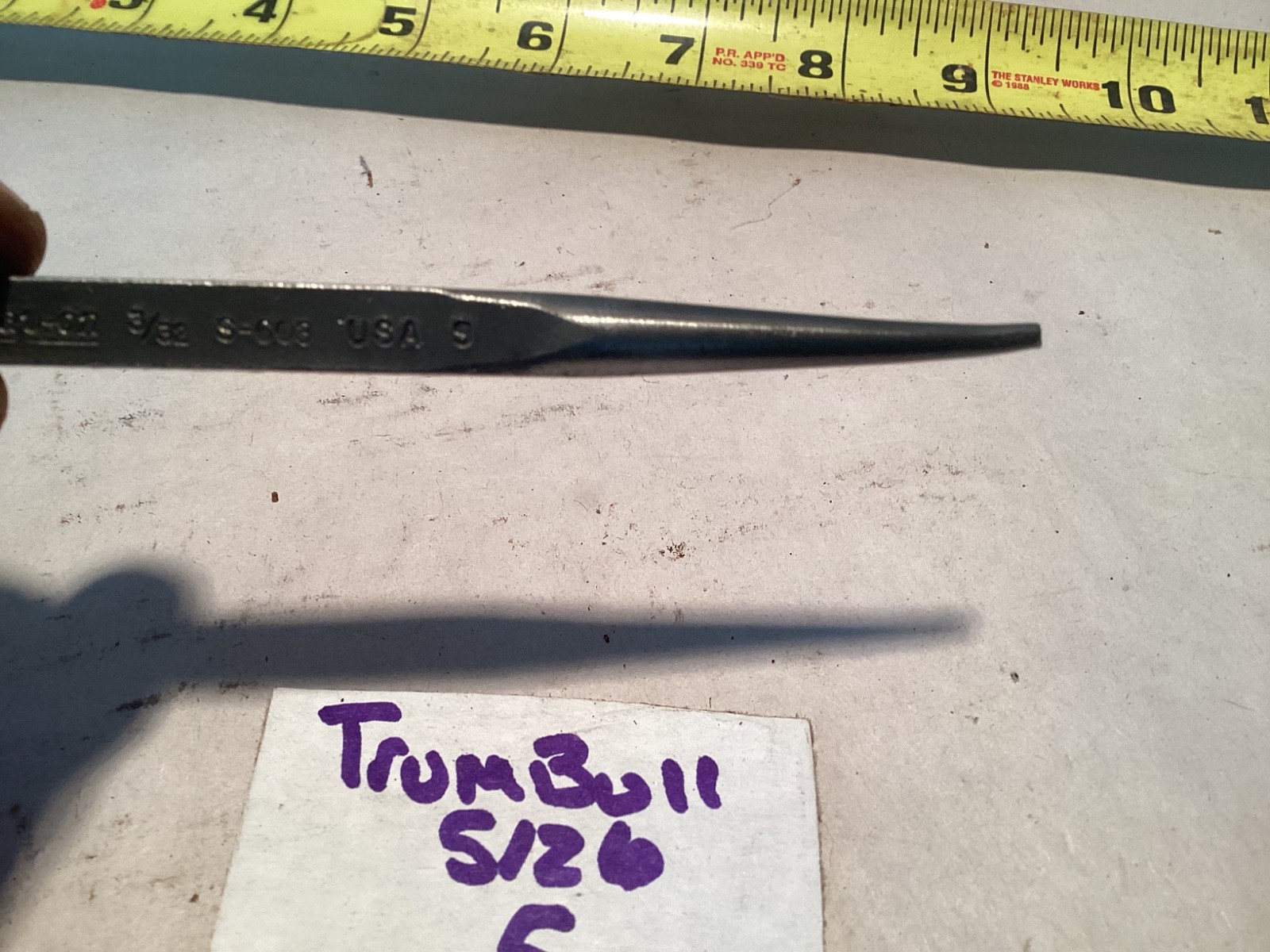 Snap-On #S-603 3/32” pin punch