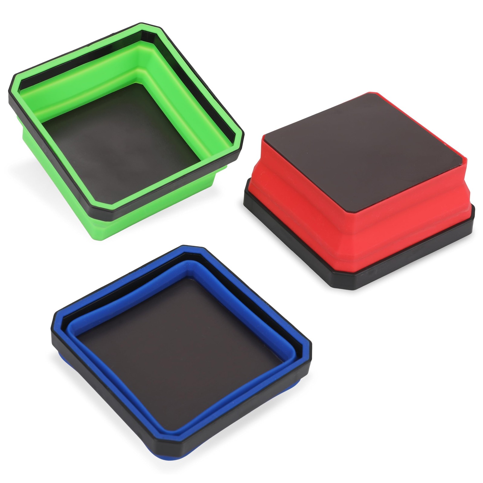 Pr1me Upgrade Collapsible Magnetic Parts Tray Set 3 Pack Foldable Magnetic Tool