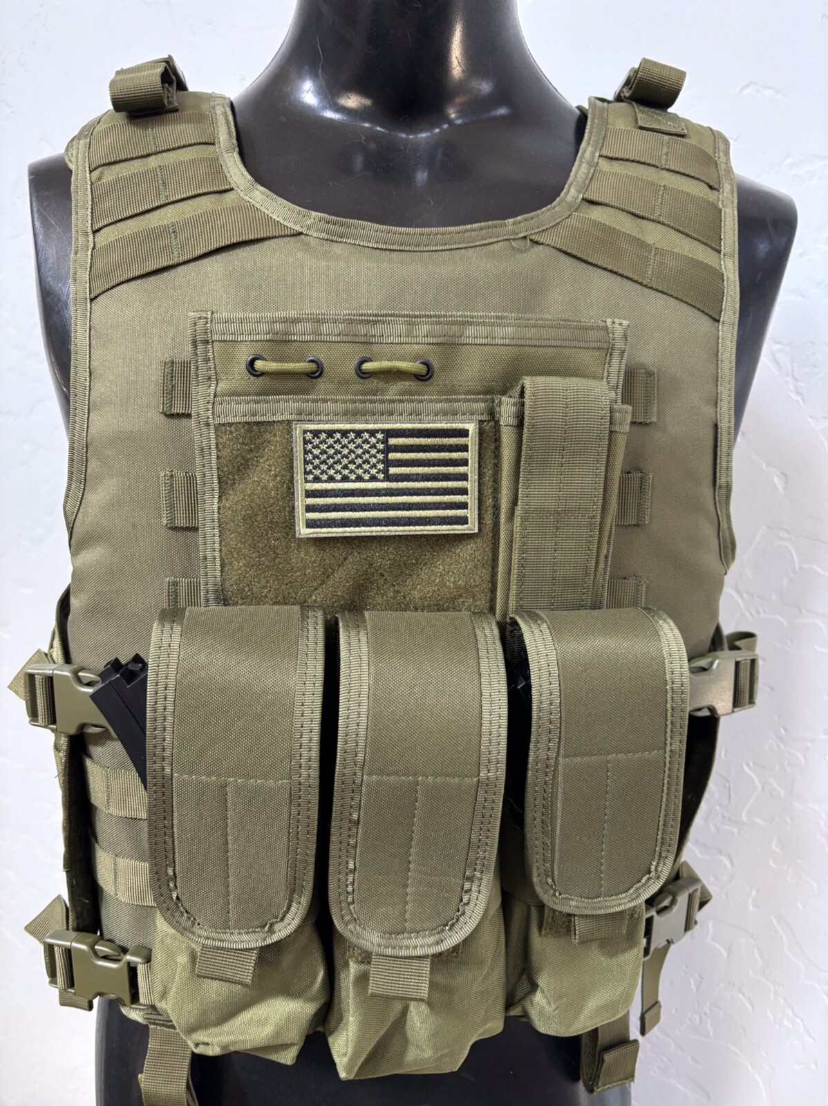 New Tactical Plate Carrier FREE BULLETPROOF 3a Inserts BODY ARMOR With Pouches