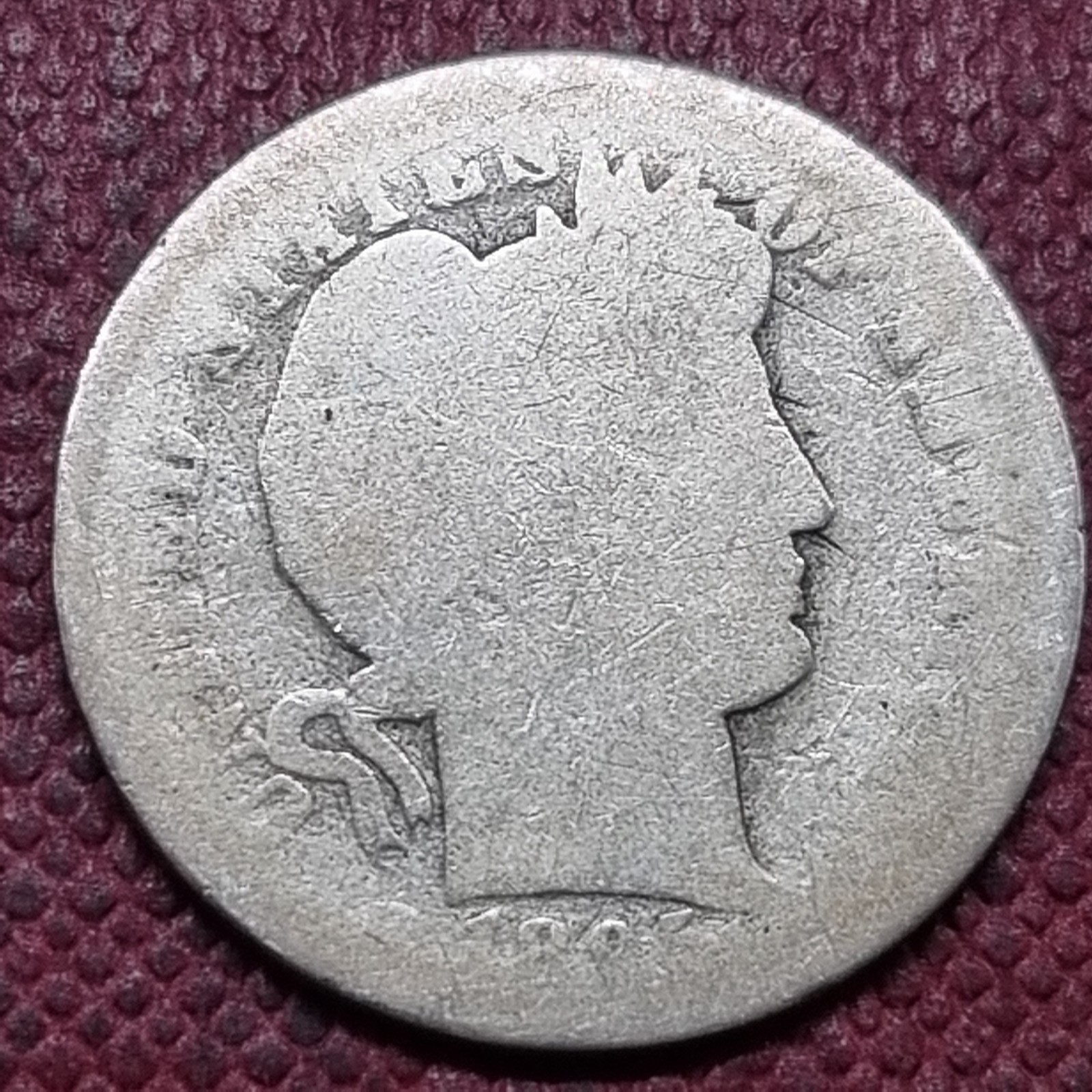 1895 O Barber Dime 10c Circulated KEY DATE #100763