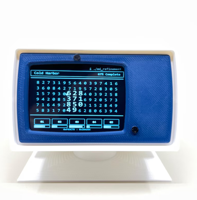 Retro Computer Terminal Miniature CRT Monitor Vintage Desk Display Decor