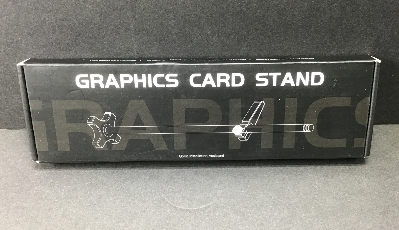 Computer Graphic Card Vertical Model GM961, Aluminum, Black, New
