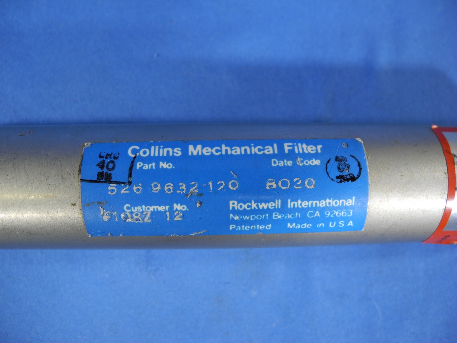 Collins Mechanical Filter -Part# 526-9632-120 108khz 2.4khz
