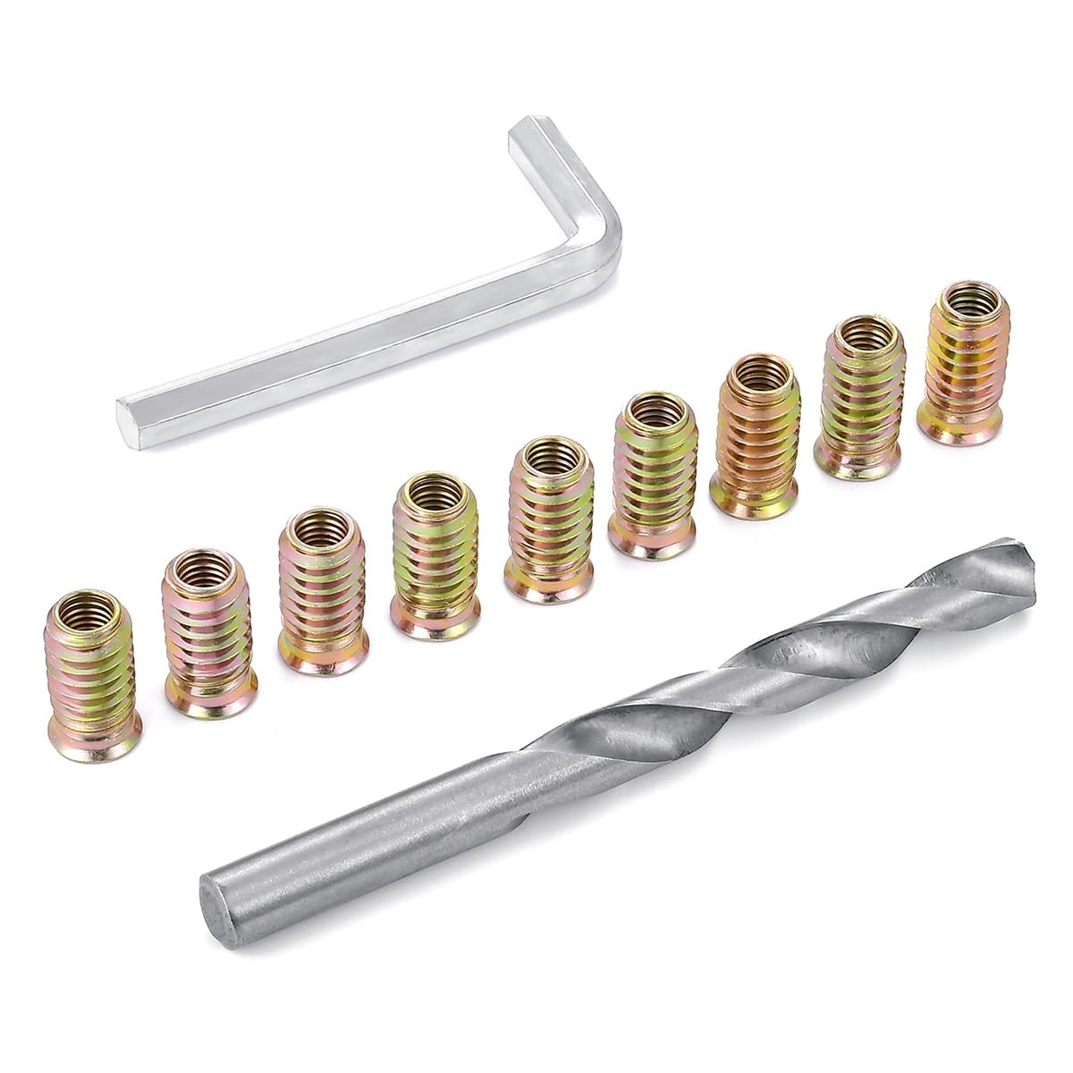 50 Pieces 5/16 Threaded Inserts for Wood Insert Nut Woodworking Tools Flush Nut