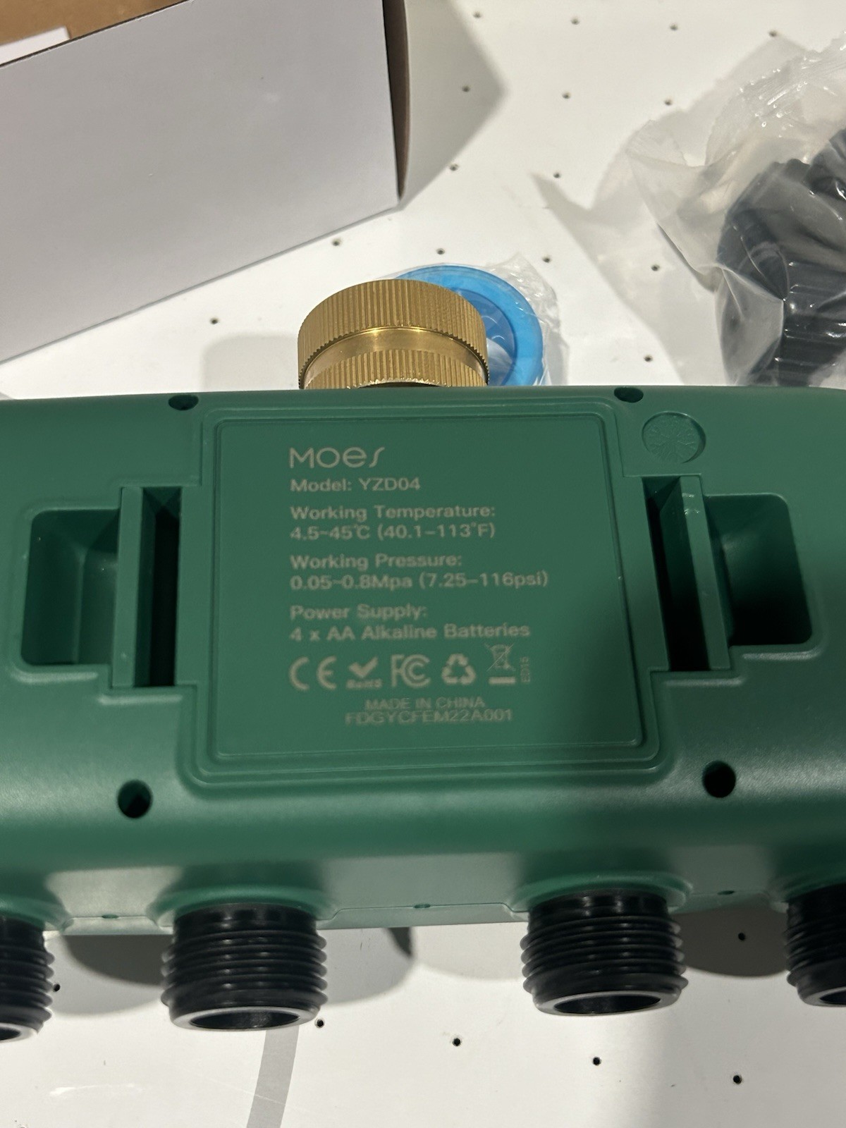 MOES 4 Outlet Sprinkler Timer Brass Inlet Programmable Irrigation Controller New