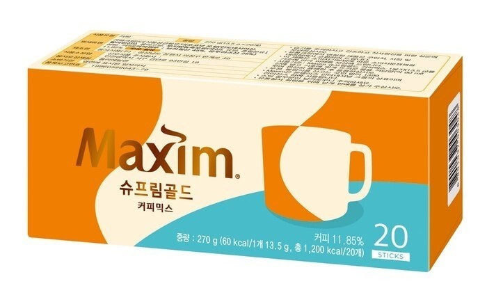 Maxim Supreme Gold Coffee Mix 13.5g x 20 sticks New Maxim Korean Instant Coffee