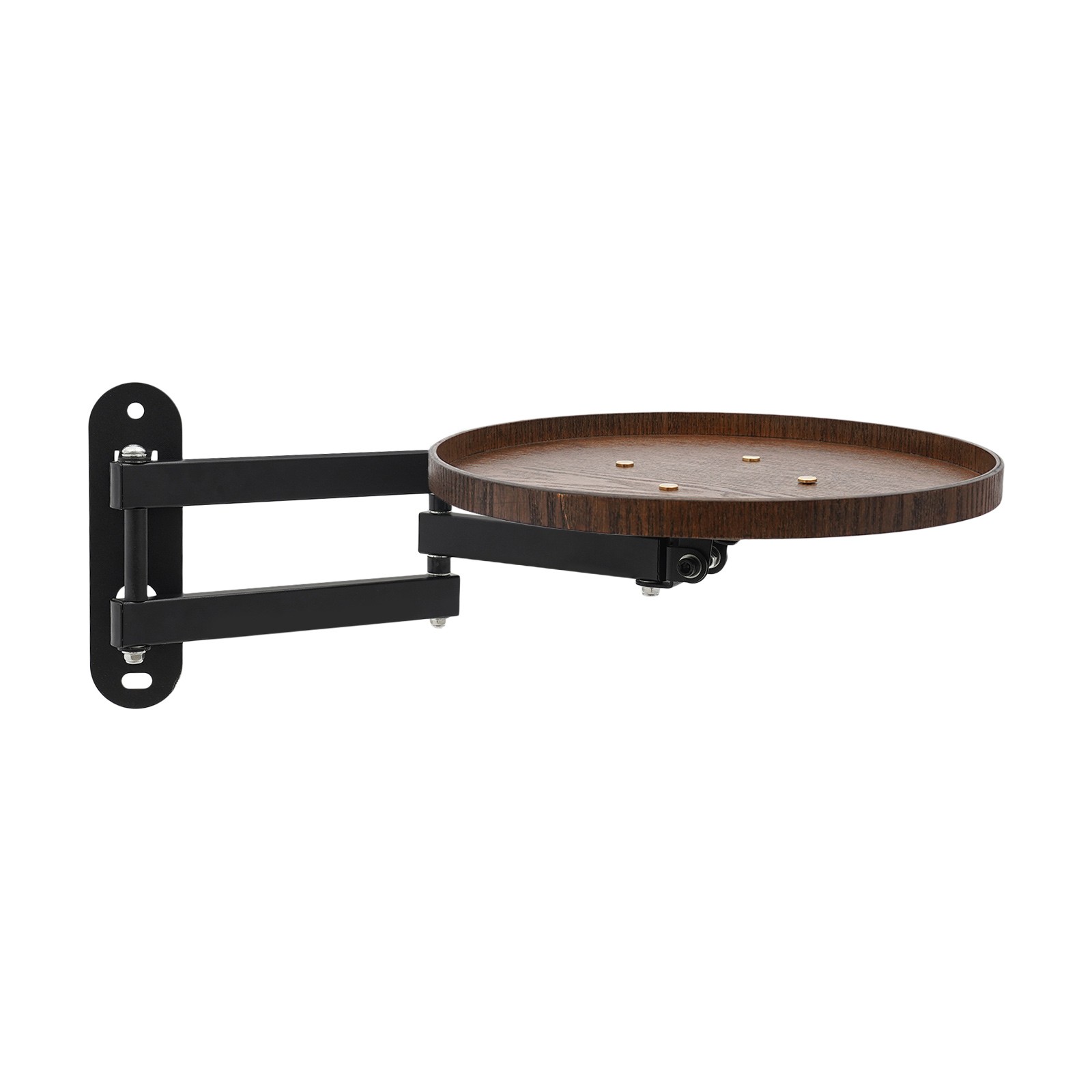 30cm(D) Round Wall Table, Foldable Reading Desk, Bedside Table, Wall-Mount Desk