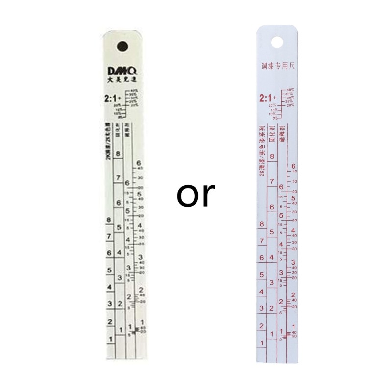 Car Paint Mixing Gauge Rust-Resistant Thickening Car Paint Ruler 32CM/20CM