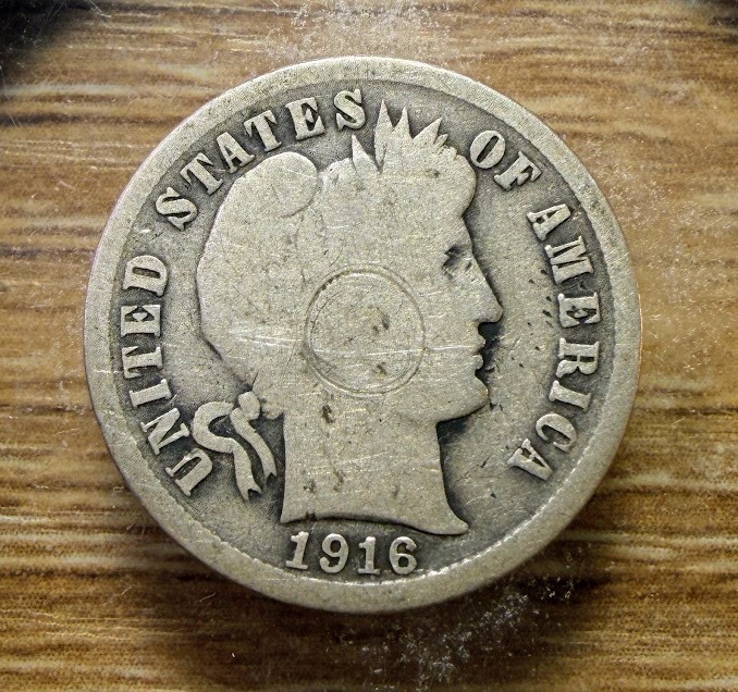 1916-S Barber Dime - Actual Silver Coin Shown - Free Shipping & Tracking INV382