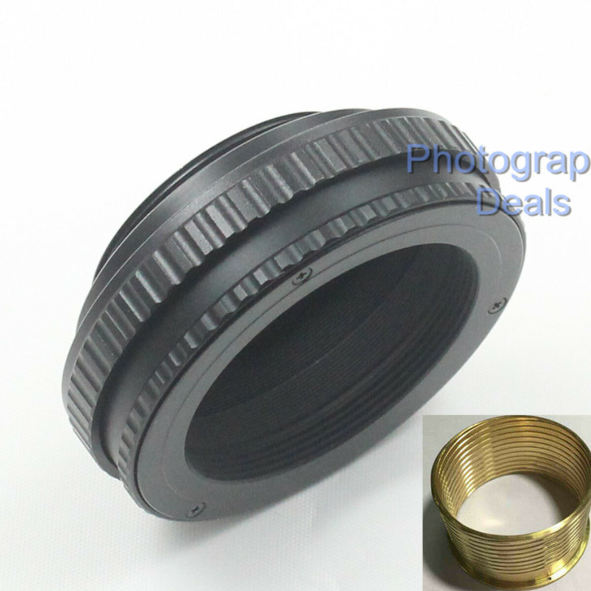 for M42 to M39 12-19mm Adjustable Focus Helicoid Macro Tube Adapter 12 to 19mm