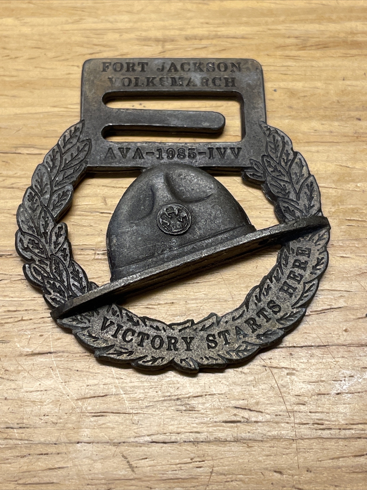 US GI Army Military Fort Jackson Civilian Volksmarch Medal KG JD