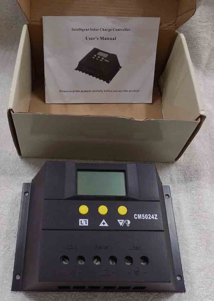 JUTA SOLAR CHARGE CONTROLLER * CM5024Z * 12v/24V 50A * NEW * FREE SHIPPING