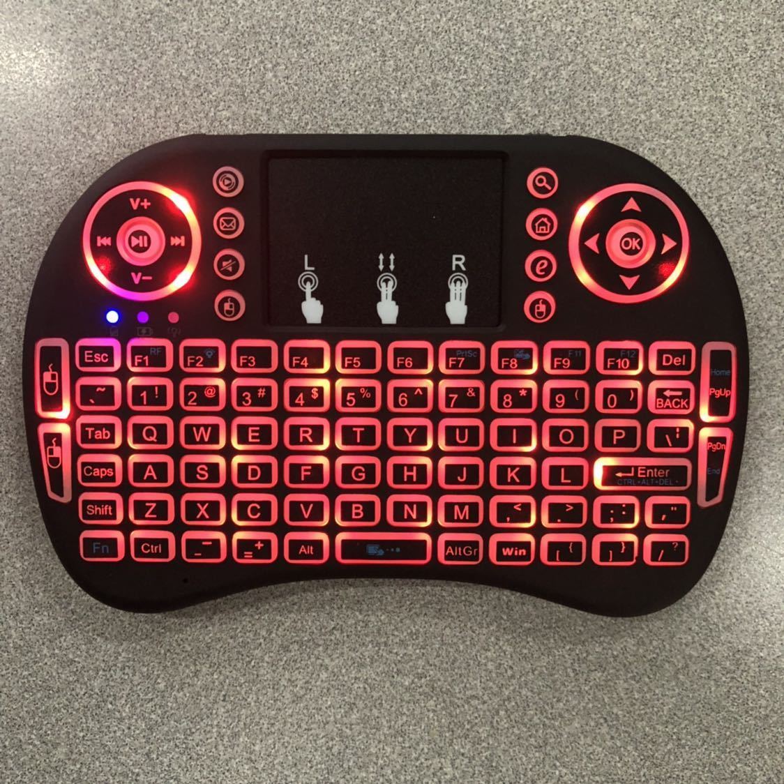 Mini 3 Backlit i8 2.4GHz Wireless Keyboard for Respberry LG TV Box Android PC